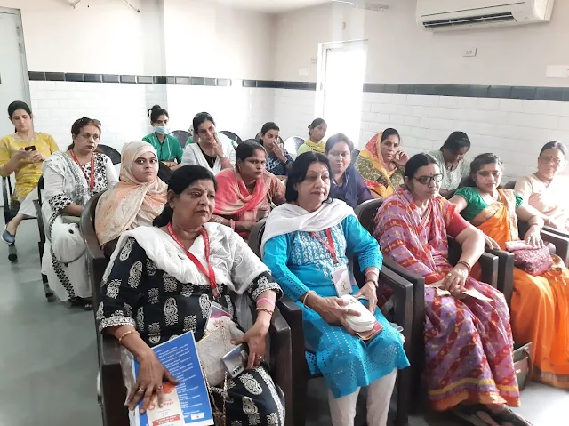 Women during health discussion in Apex hospital